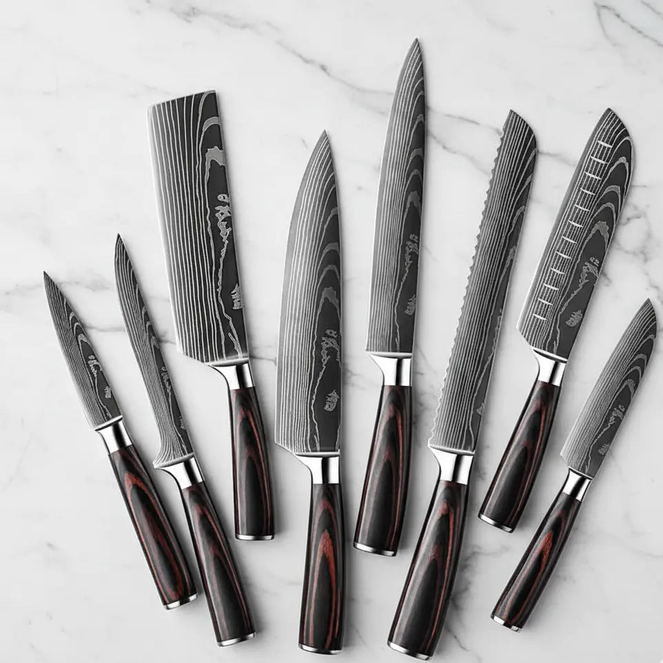 Couteaux japonais – Set de 10 – Forêt