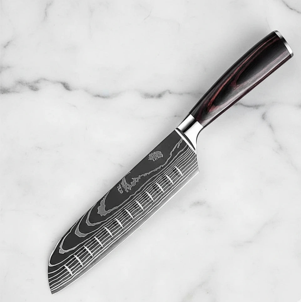 Couteau japonais – Santoku– Forêt